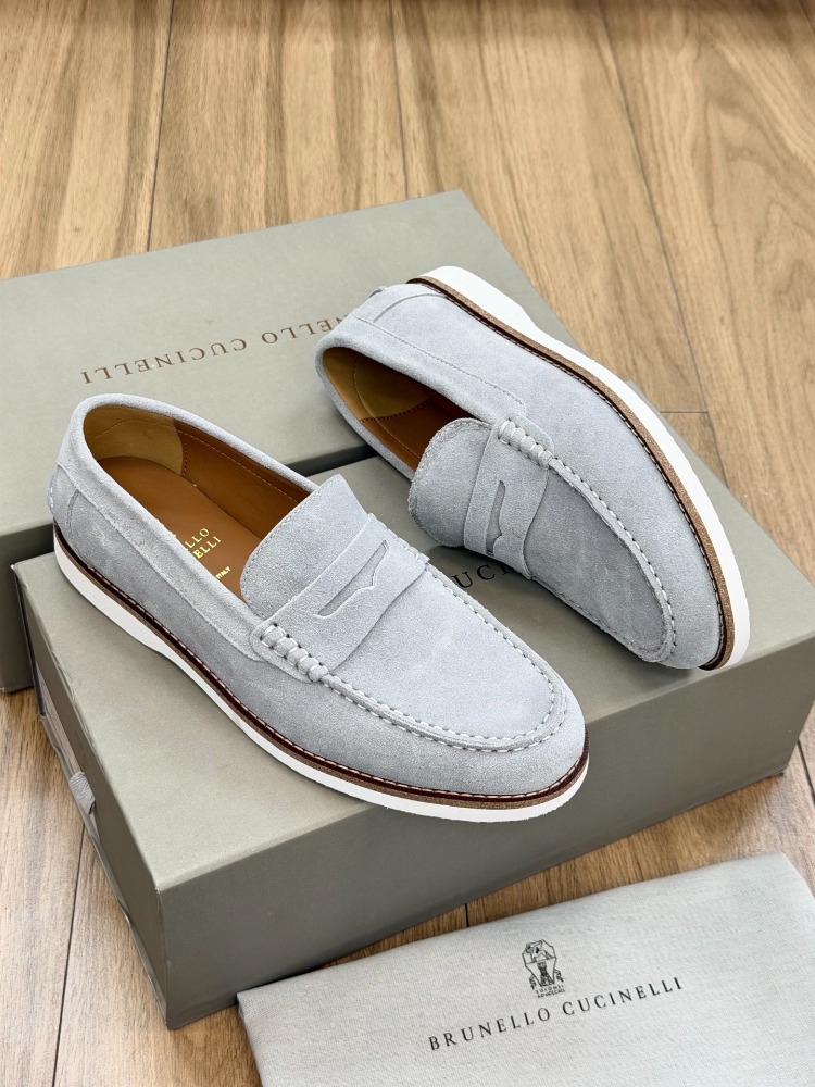 BRUNELLO CUCINELLI Suede Penny Loafers 39-45