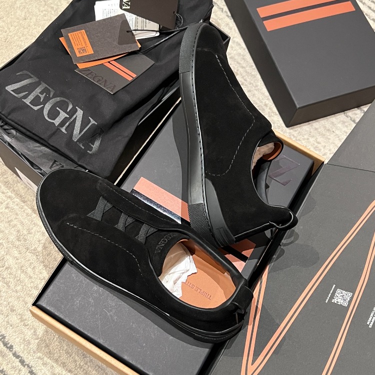 Zegna Triple Stitch™ Sneakers | Black 39-46