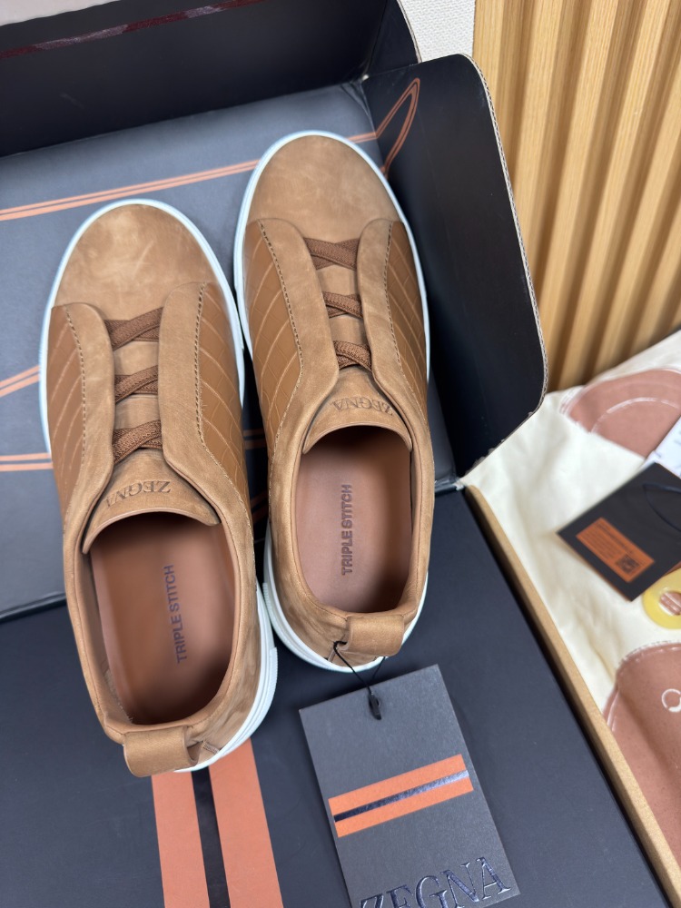 ZEGNA Deerskin Triple Stitch Leather 38-46