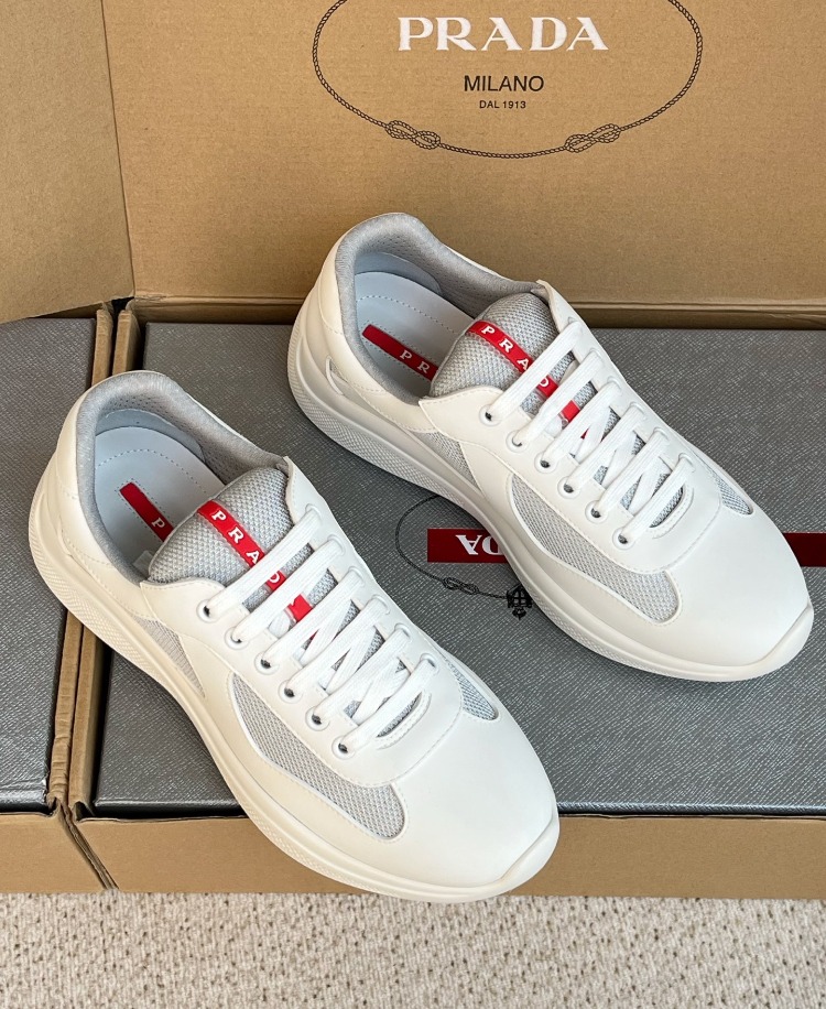 Prada America’s Cup Kauçuk ve Bike Kumaş Spor Ayakkabı 39-45