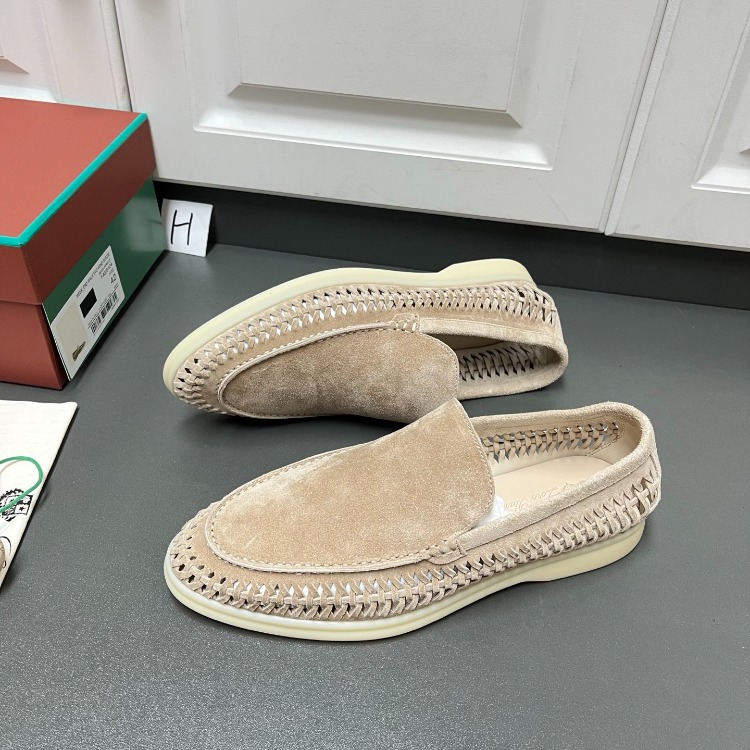 Loro Piana Summer Walk Loafer Suede Classic Beige 38-45