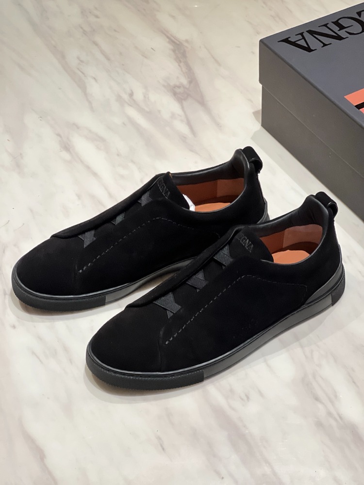 Zegna Triple Stitch™ Sneakers | Black 39-46