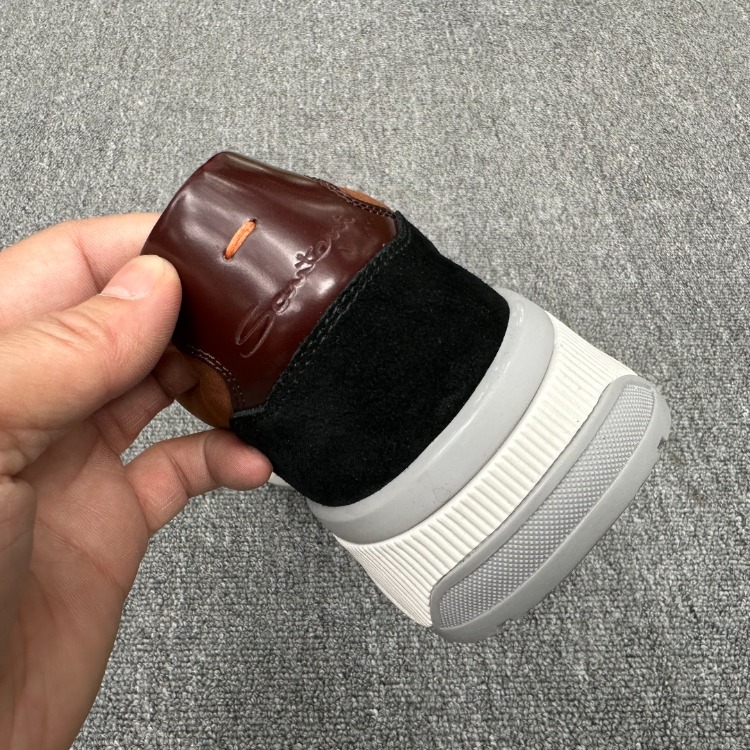 Santoni Süet Deri Logolu Sneakaer 38-46