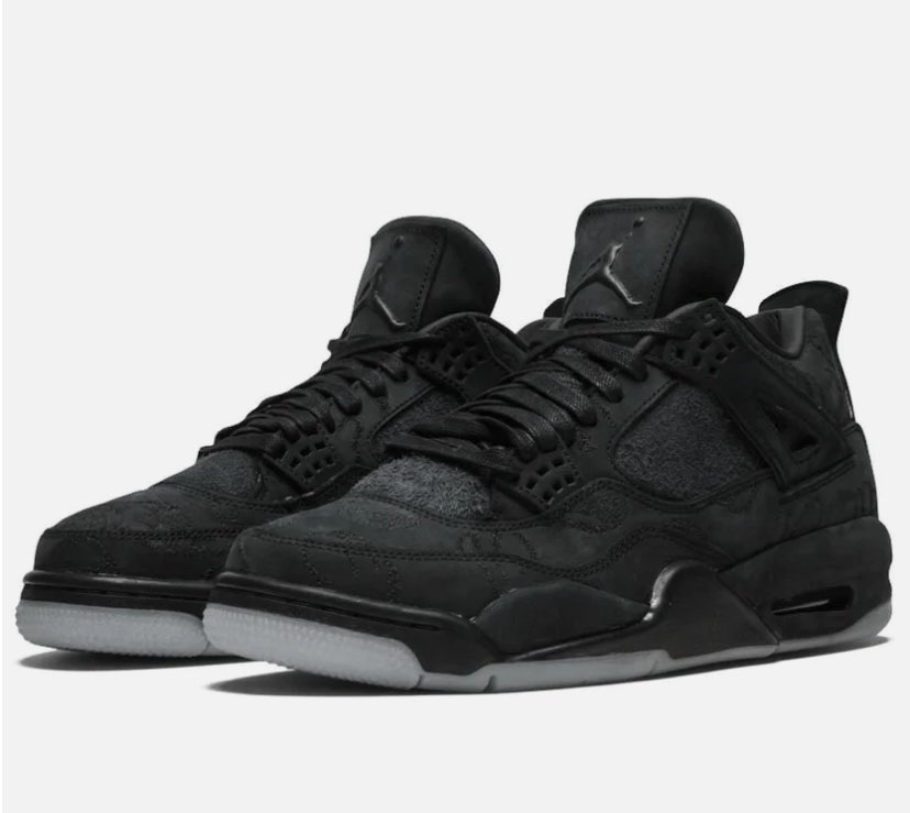 Nike Air Jordan Retro 4 Kaws Black