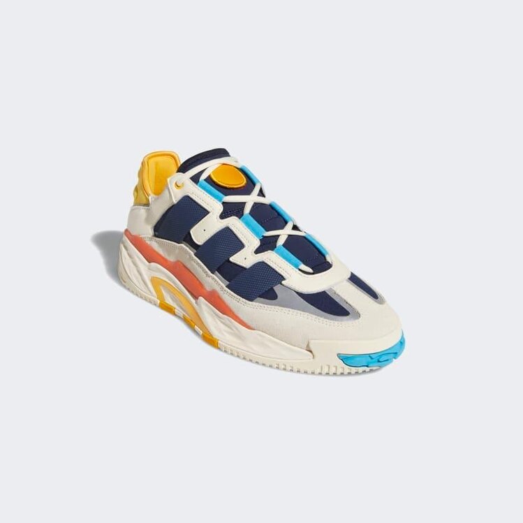 Adidas Niteball Cream White/ Signal Cyan/Collegiate Navy