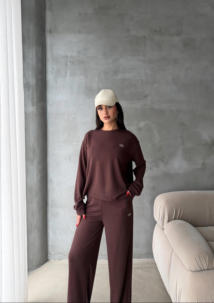 Alo Yoga Basic Takım Kahve