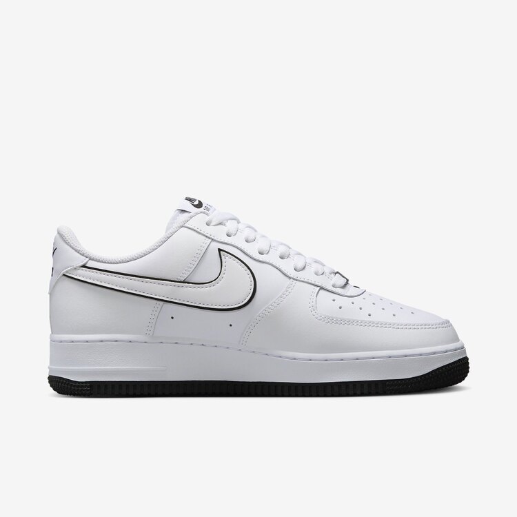 Nike Air Force 1 '07 Low White Black Outline Swoosh