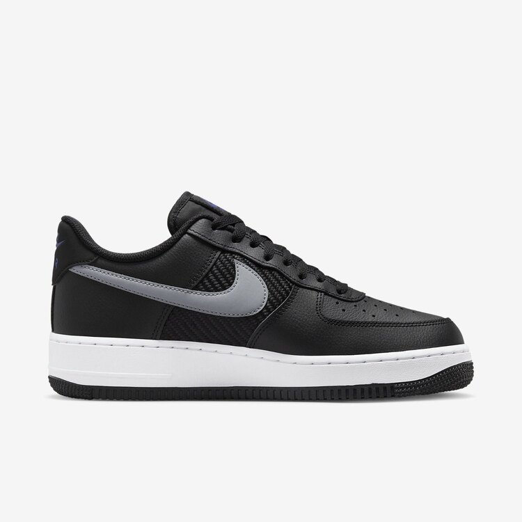 Nike Air Force 1 07 Double Swoosh - Black Racer Blue