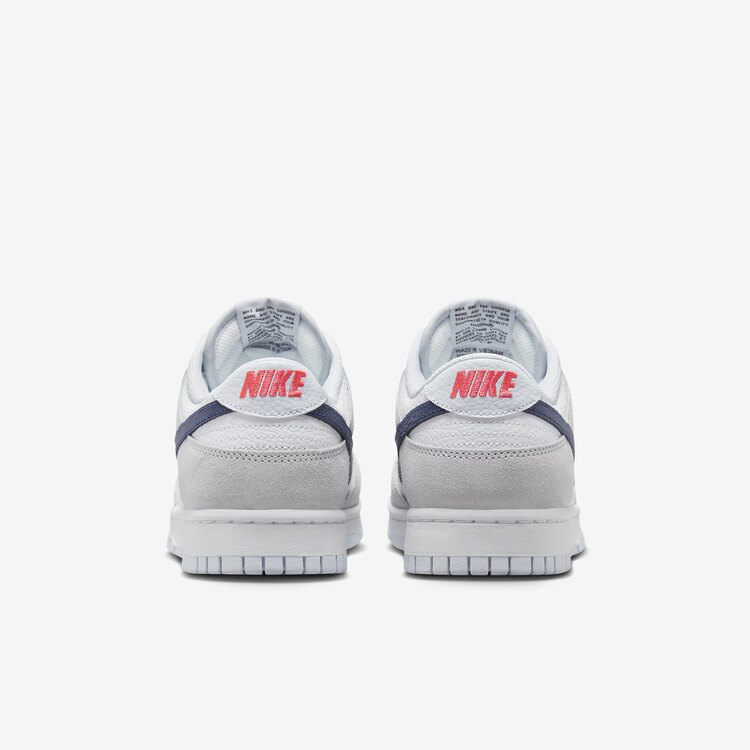  Nike Dunk Low White Grey Navy Aqua Mini Swoosh