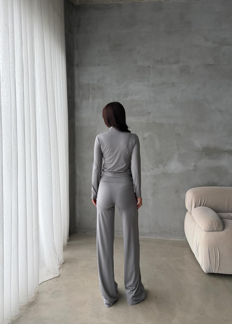 Alo Yoga Comfortlux Likralı Takım Gri  