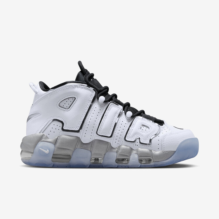 Nike Air More Uptempo White/Black/Clear/Metallic Silver