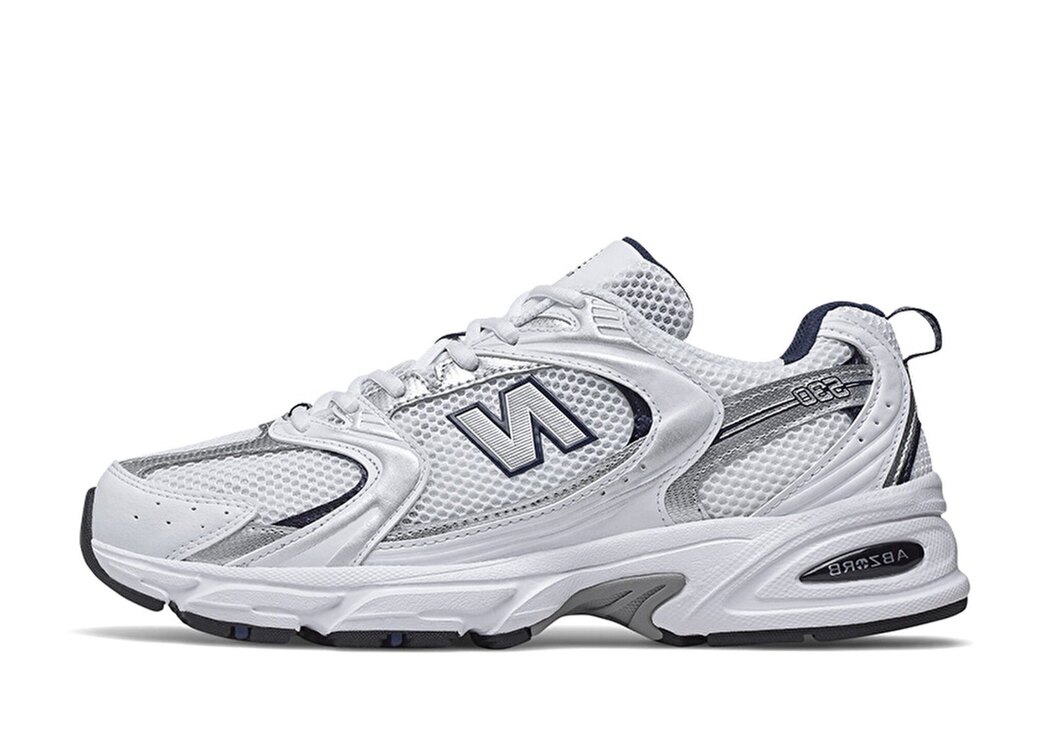 New Balance 530 White Silver Navy