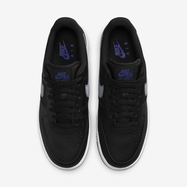 Nike Air Force 1 07 Double Swoosh - Black Racer Blue