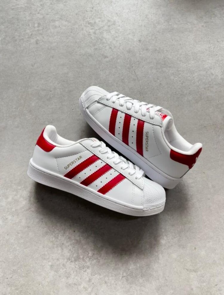 Adidas Superstar White/Red