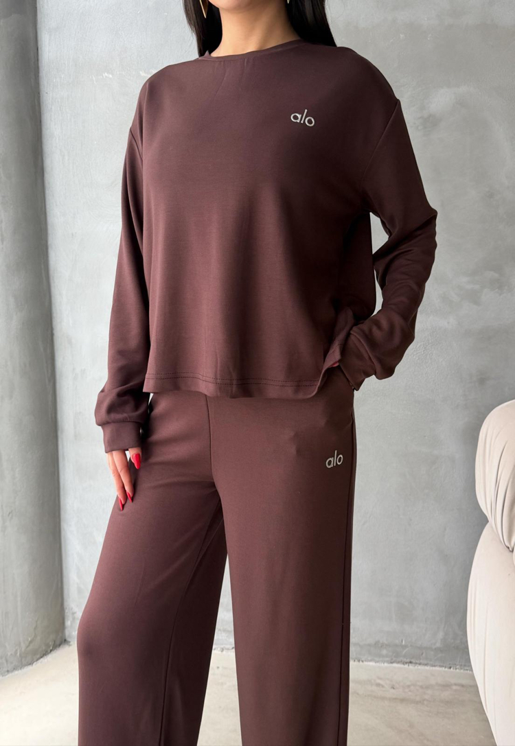 Alo Yoga Basic Takım Kahve