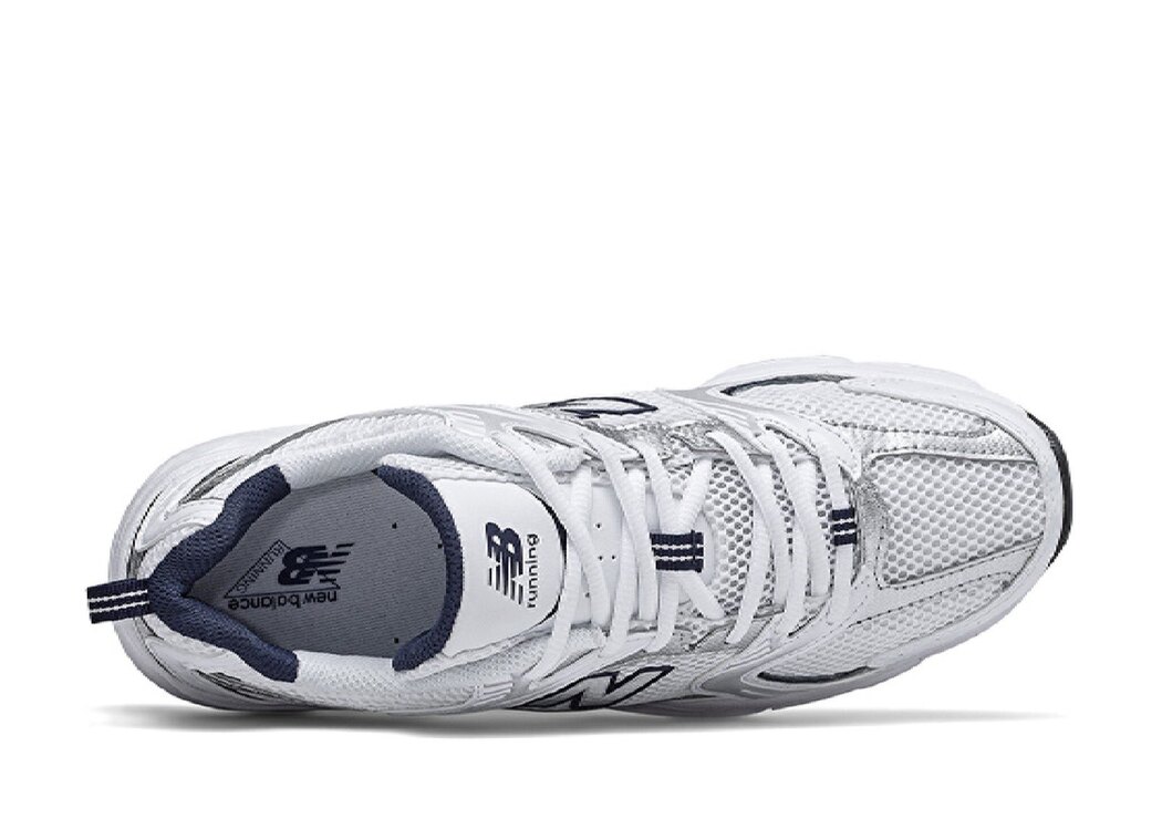 New Balance 530 White Silver Navy