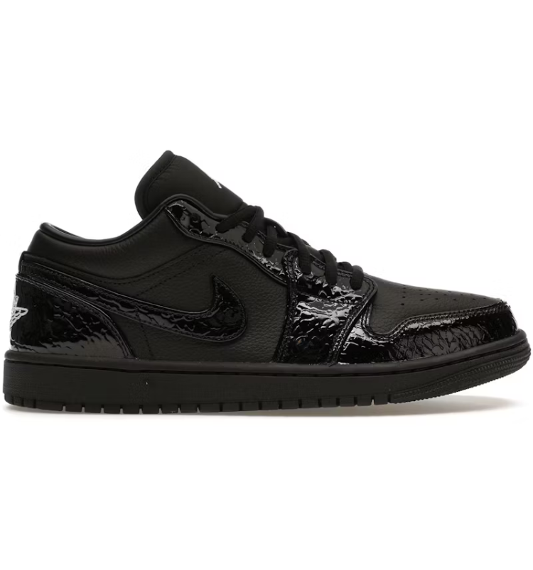 Jordan 1 Low SE Patent Elephant Black