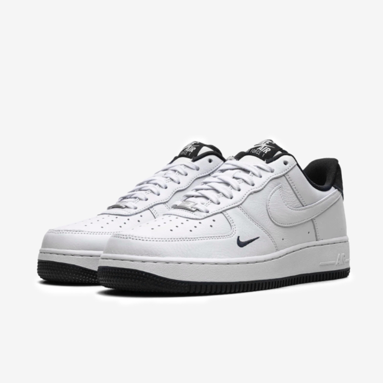 Airforce 1 LV8 White Black Mini Swoosh