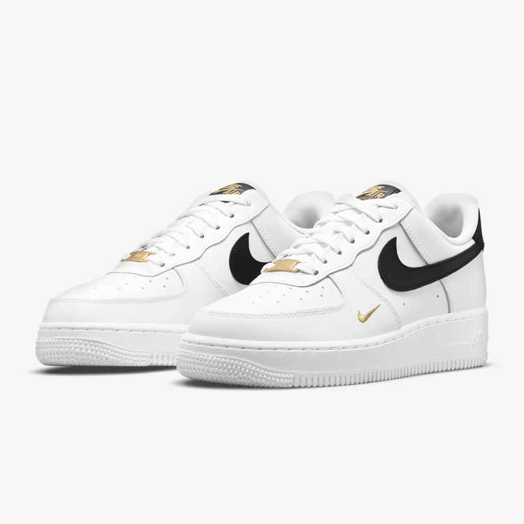 Airforce 1 Essential Black White Gold
