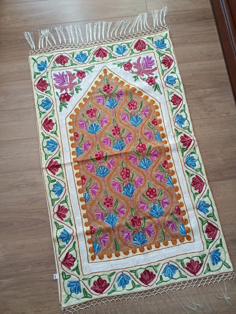 Hikmet model tam işli Kaşmir seccade