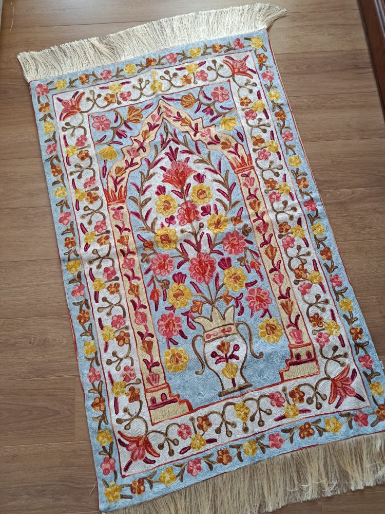 Sevinç model tam işli Kaşmir seccade
