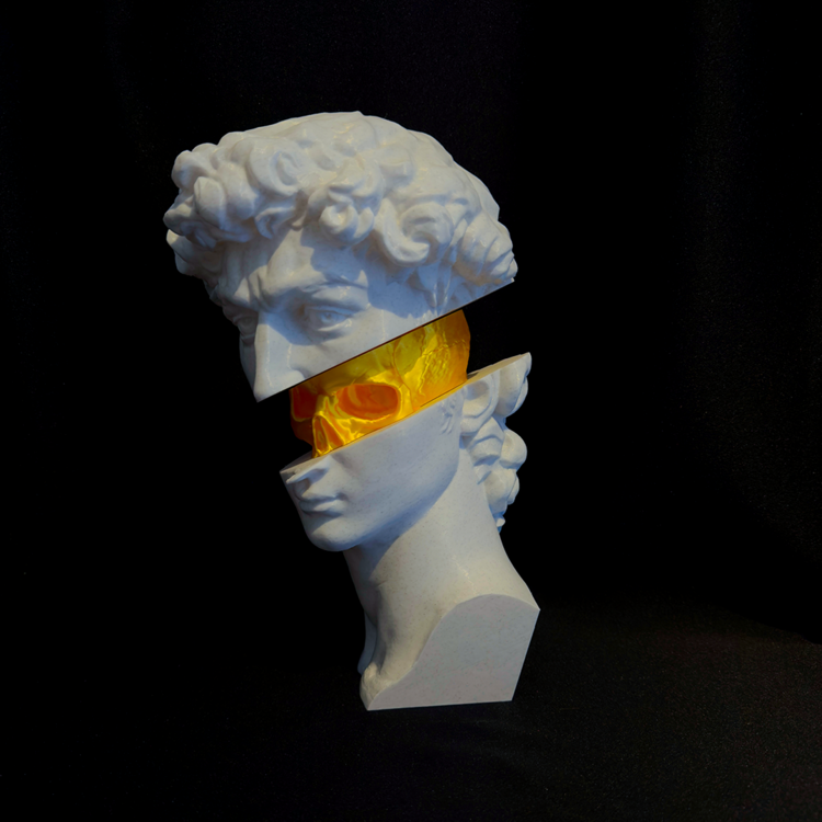 David Skull Statue