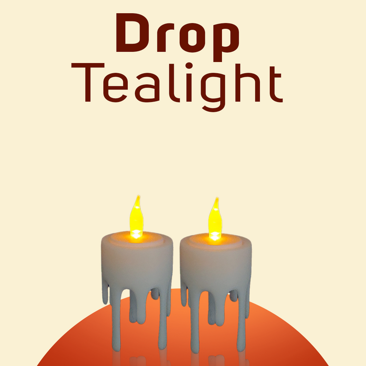 Drop Tealight - With Tealight 2 Piece