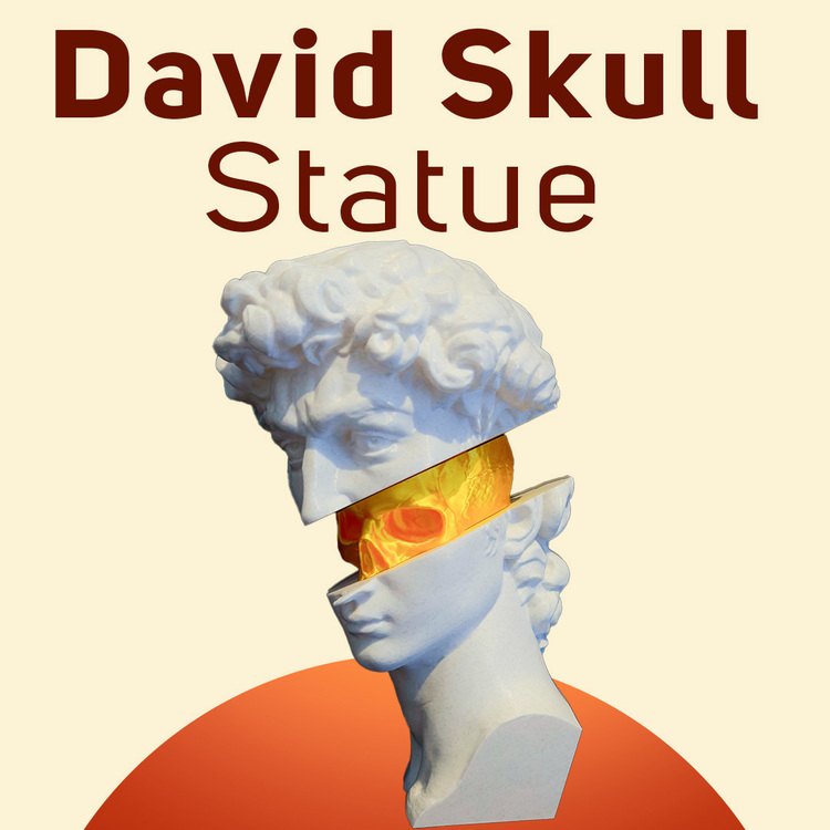David Skull Statue