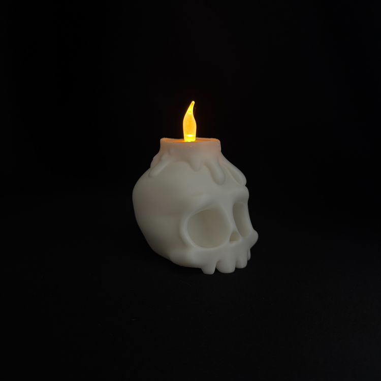 Skull Tealight - With Tealight 2 Piece