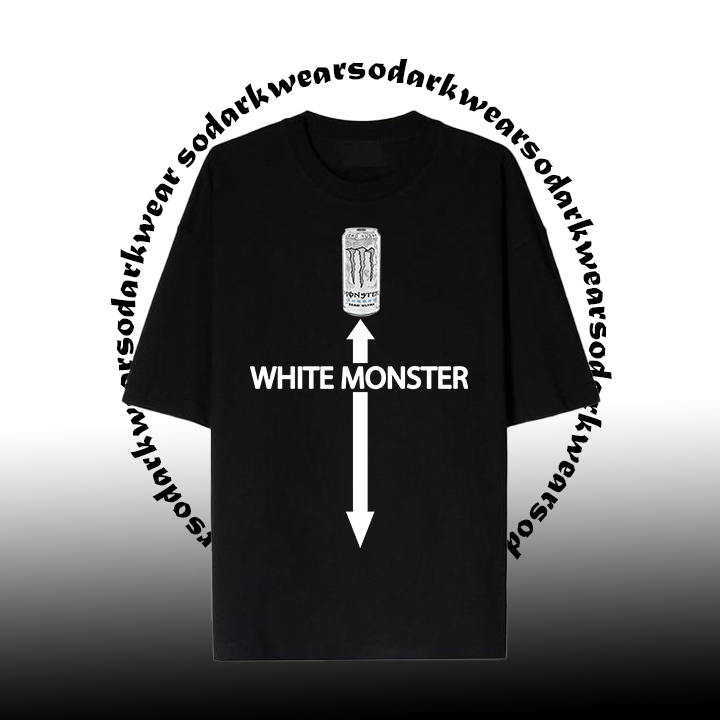  "White Monster" Oversize T-Shirt