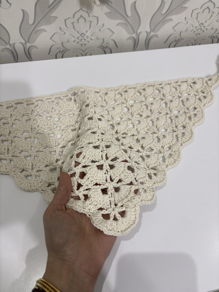 Yazlık Bandana | Kırık Beyaz Cotton İp