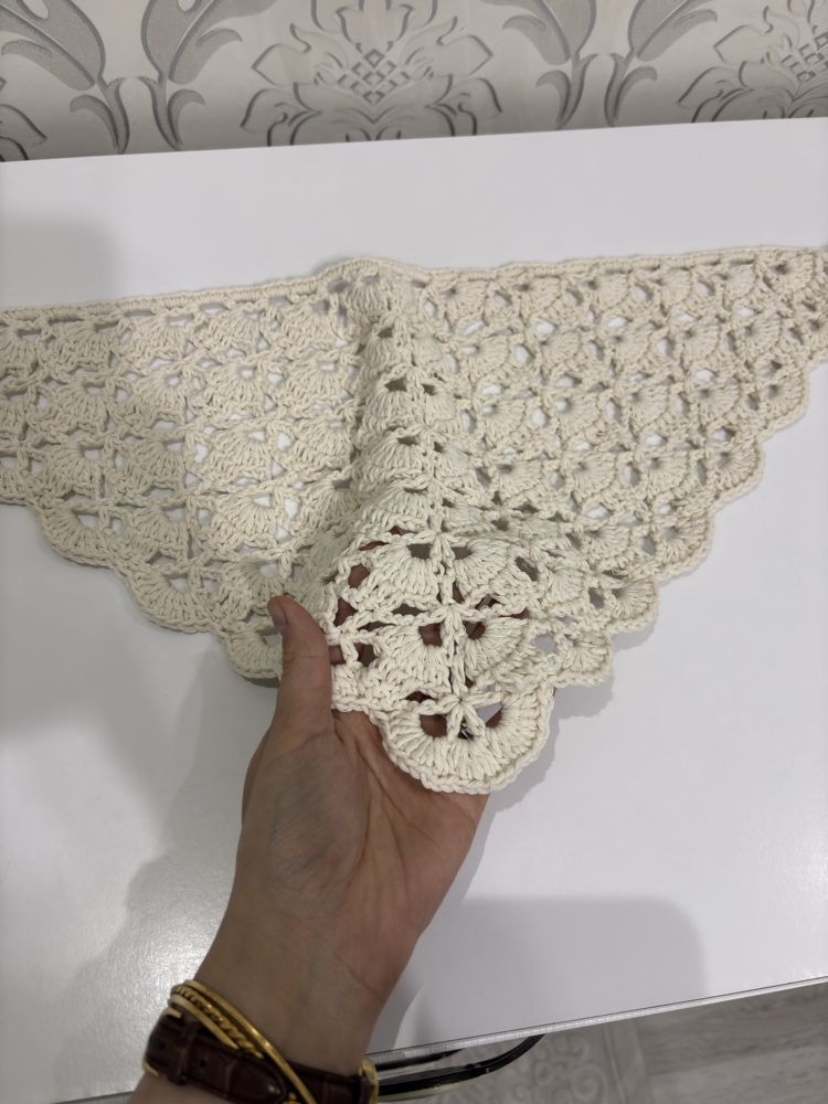 Yazlık Bandana | Kırık Beyaz Cotton İp