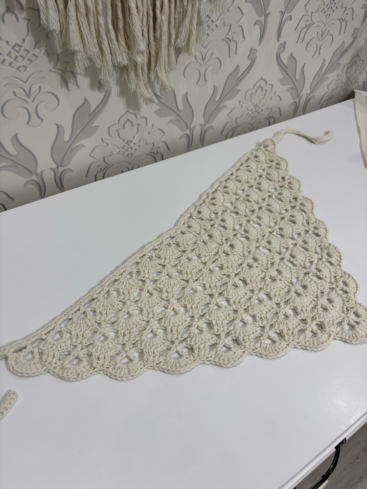 Yazlık Bandana | Kırık Beyaz Cotton İp