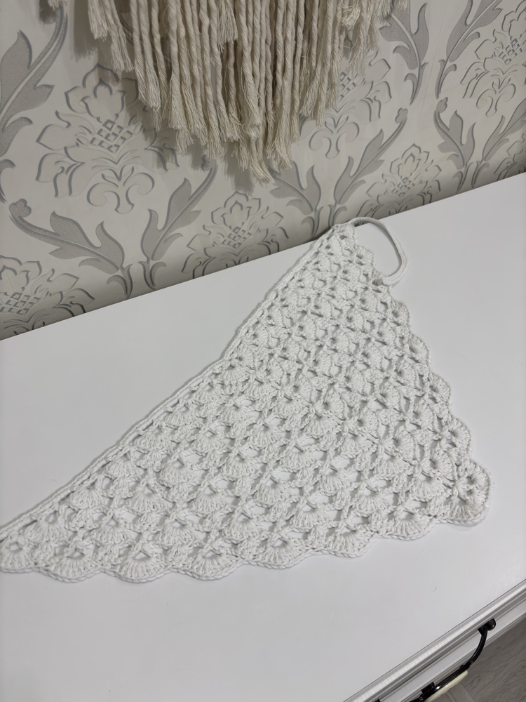 ✨ Yazlık Bandana | Beyaz Cotton İp ✨