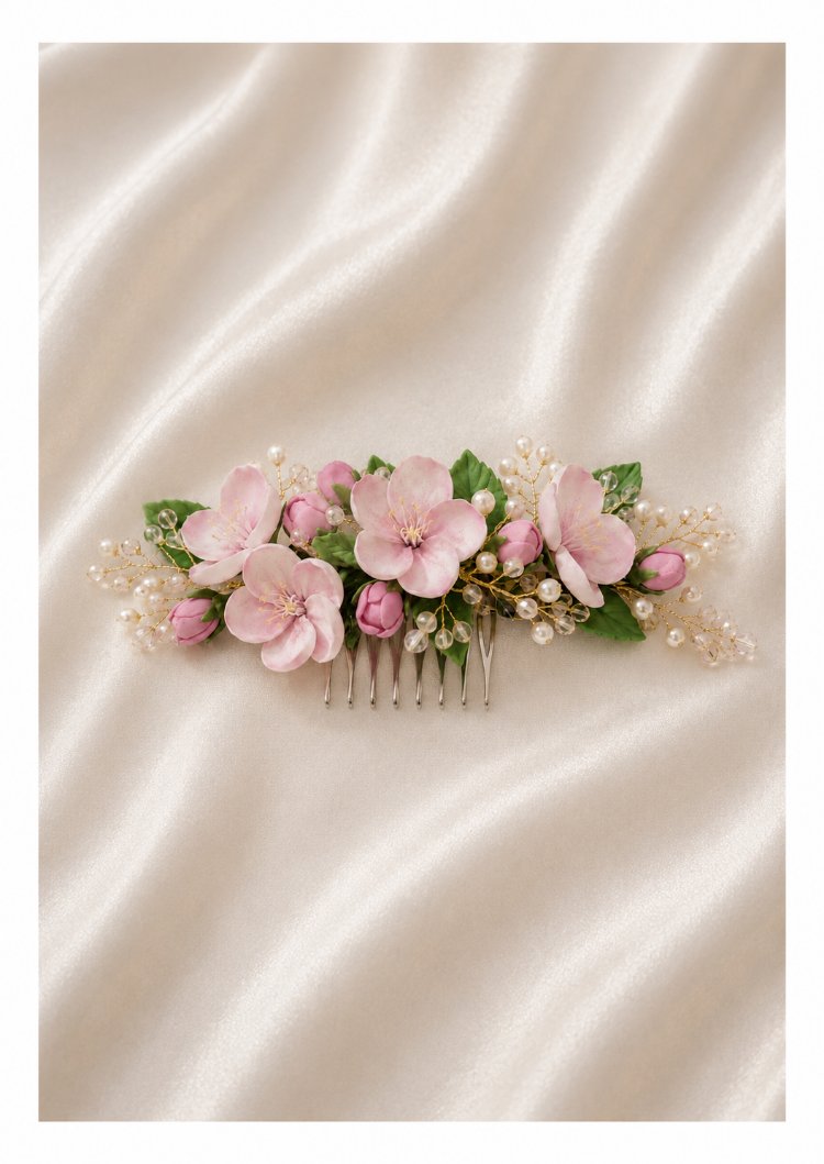 Sakura Blossom(Saç Aksesuarı-Yaka çiçeği)