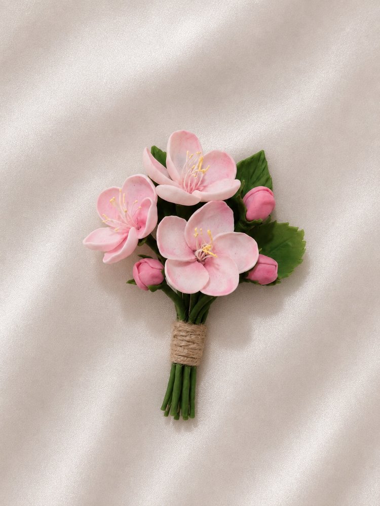 Sakura Blossom(Saç Aksesuarı-Yaka çiçeği)
