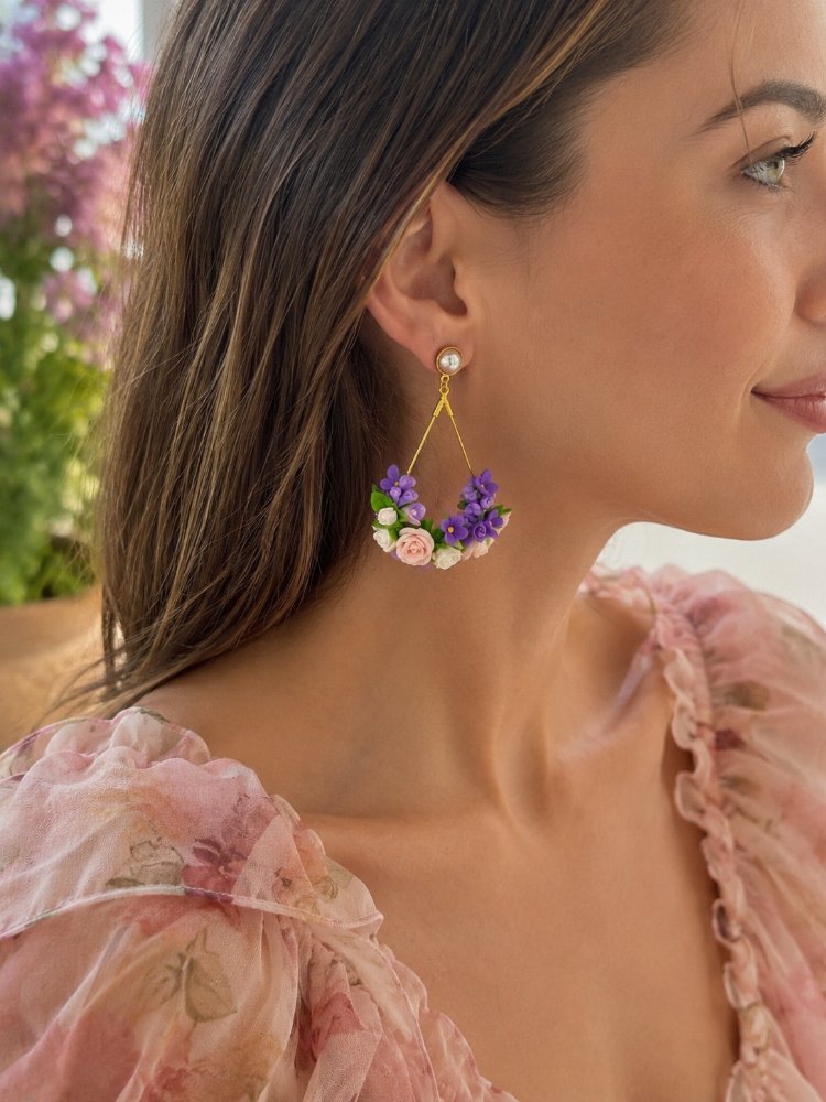 "Lilac Garden"(Küpe)