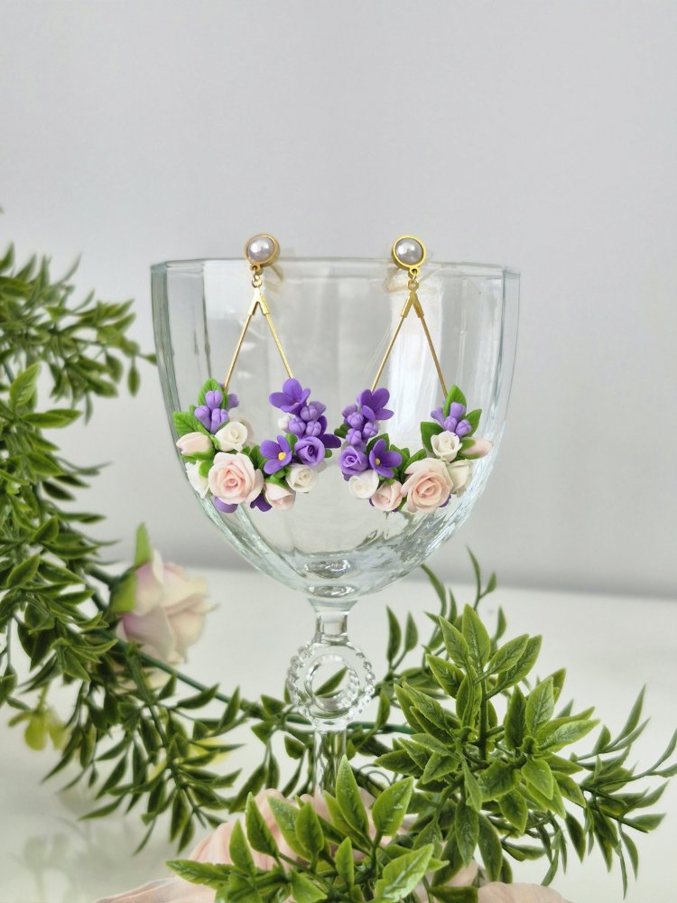 "Lilac Garden"(Küpe)