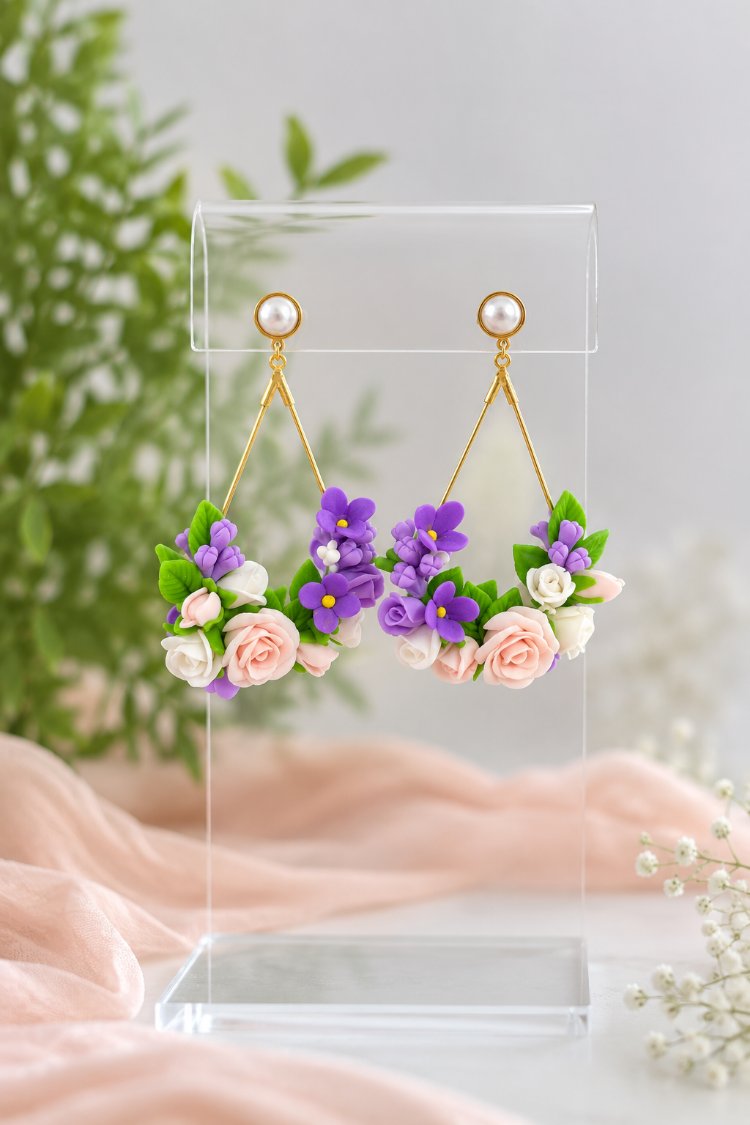 "Lilac Garden"(Küpe)