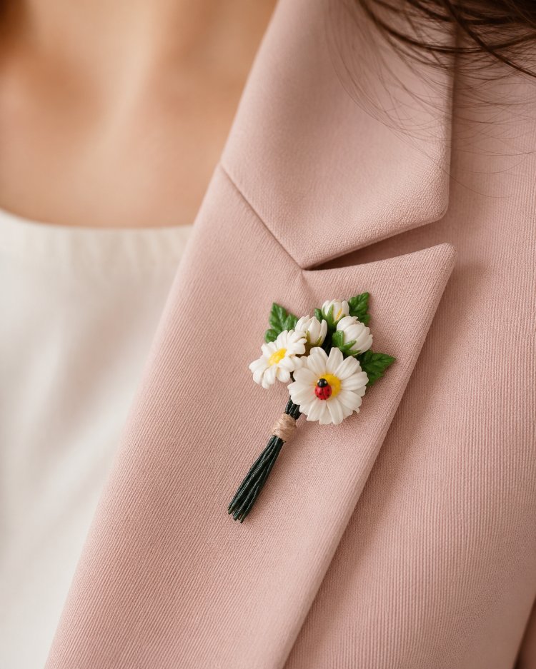 "Daisy Bouquet Brooch"(Broş)