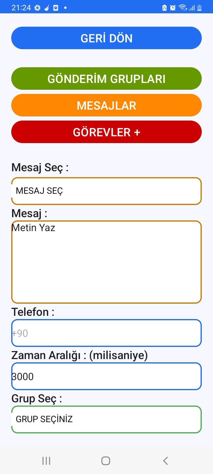 Software06 Toplu SMS Gönderim Uygulaması