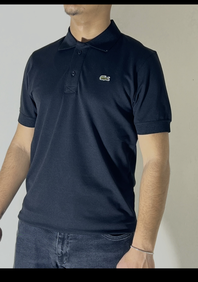 Lacoste Siyah Polo Yaka – Slim Fit Street Style