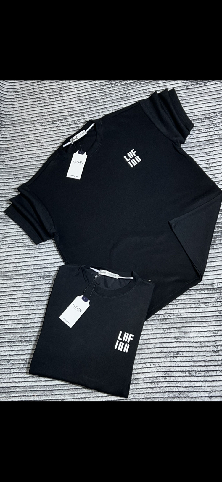 Lufian Siyah Basic T-Shirt