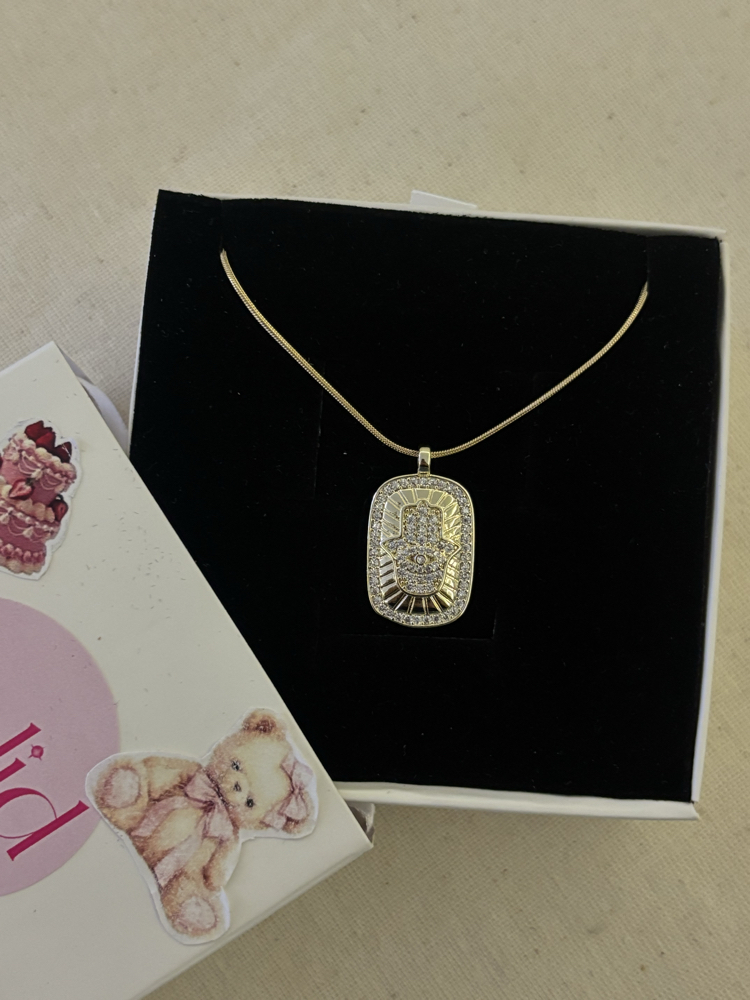 Hamsa Kolye ( çelik )