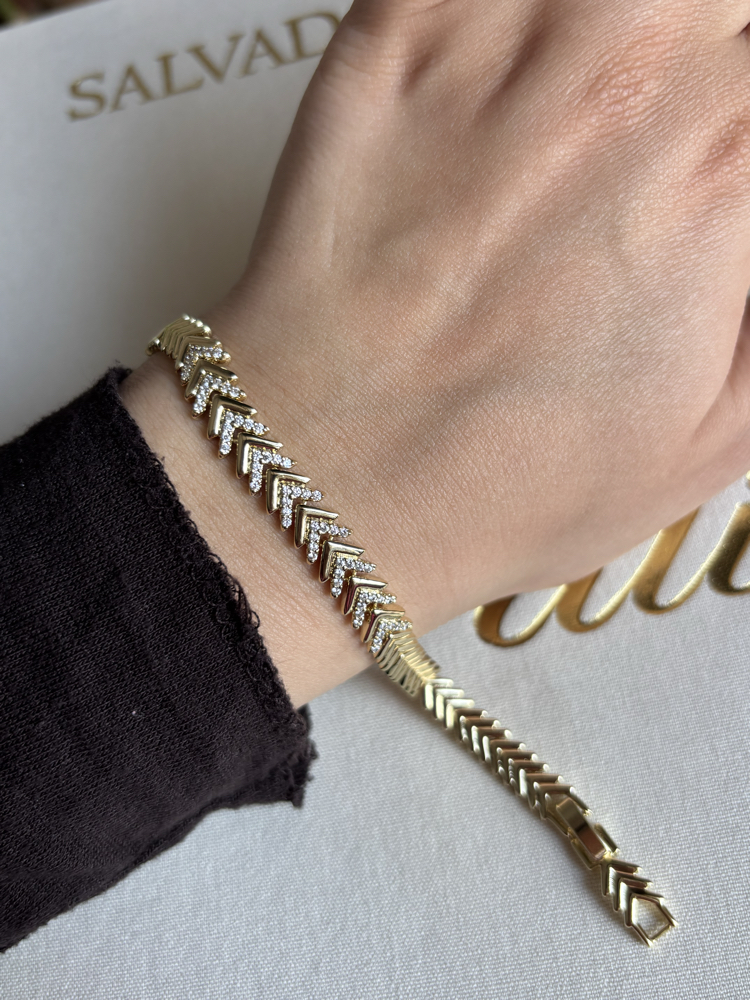 Xuping 14 k Bileklik