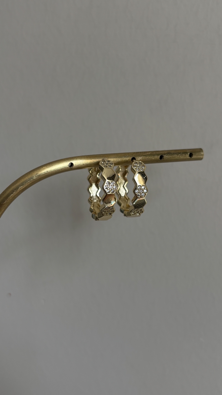 Petek Küpe Xuping 14K