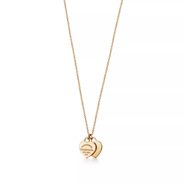 Tiff Double Mini Heart Gold