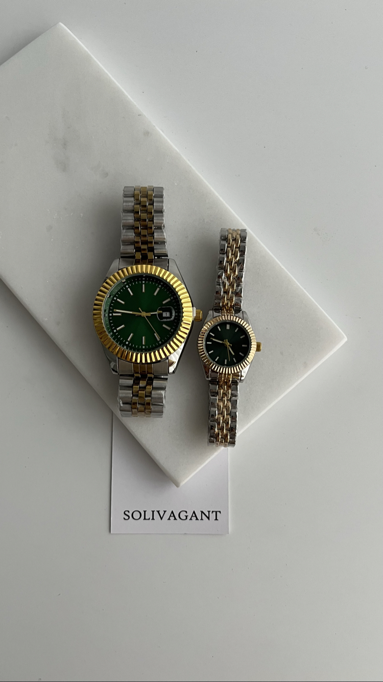 MAİN | Silver Gold Green Kol Saati '' YENİ SEZON ÇİFT
