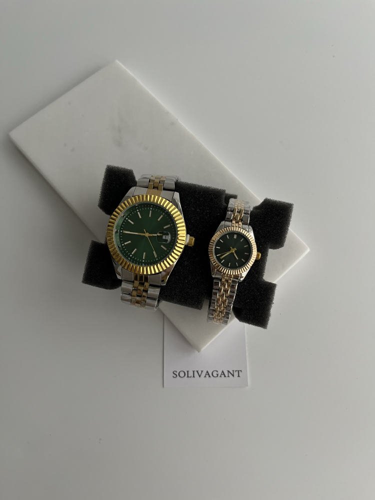 MAİN | Silver Gold Green Kol Saati '' YENİ SEZON ÇİFT