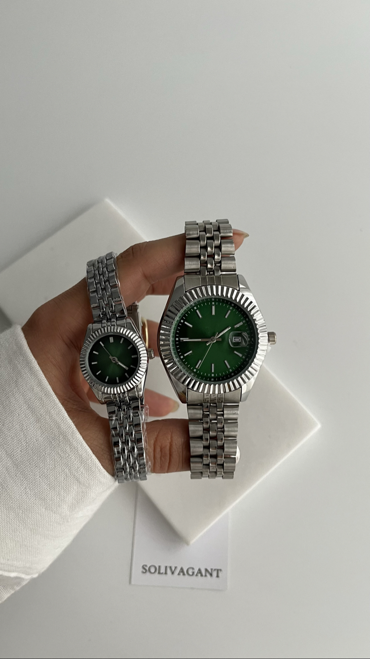 MAİN | Silver Green Kol Saati '' YENİ SEZON ÇİFT